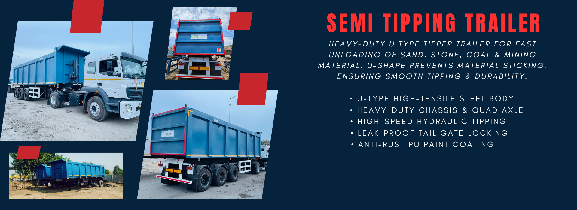 semi tipping trailer